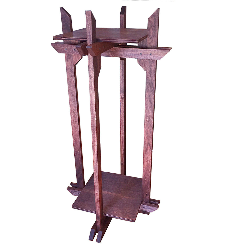 Z Wood Plant Stand, Tranquility Stand multi-use12" square platforms for Plants, Terrariums and Aquarium Bowls