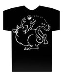 Year of the Rat, Black t-shirt Hi-NRG Design Birth Years: 1936, 48, 60, 72, 84, 96, 08, 2020 + FREE RAT GIFT CARD