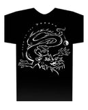 DRAGON Year of the Dragon Zodiac Hi-NRG Design Black t-shirt Birth Years: 1940, 52, 64, 76, 88, 00, 2012, 2024 FREE GREETING CARD W/ORDER