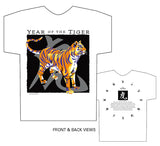 Year of the Tiger Classic White t-shirt Birth Years: 1938, 50, 62, 74, 86, 98, 2010, 2022