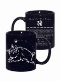 Year of the Boar HiNRG Design Black t-shirt and black coffee mug combo. Birth Years 1935, 47, 59, 71, 83, 95, 07, 2019