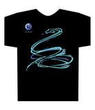 SNAKE Year of the Snake 2025 Black T-Shirt Asian Oriental Chinese Zodiac Animal Neon-NRG Design