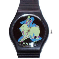 Year of the Rabbit novelty wrist watch Birth Years: 1927, 39, 51, 63, 75, 87, 99, 2011, 2023