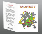 Year of the Monkey, Hi-NRG White T-shirt Birth Years: 1944, 56, 68, 80, 92, 04, 2016 FREE GREETING CARD W/ORDER