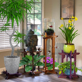 Wood Plant Stand, Tranquility Stand multi-use12" square platforms for Plants, Terrariums and Aquarium Bowls