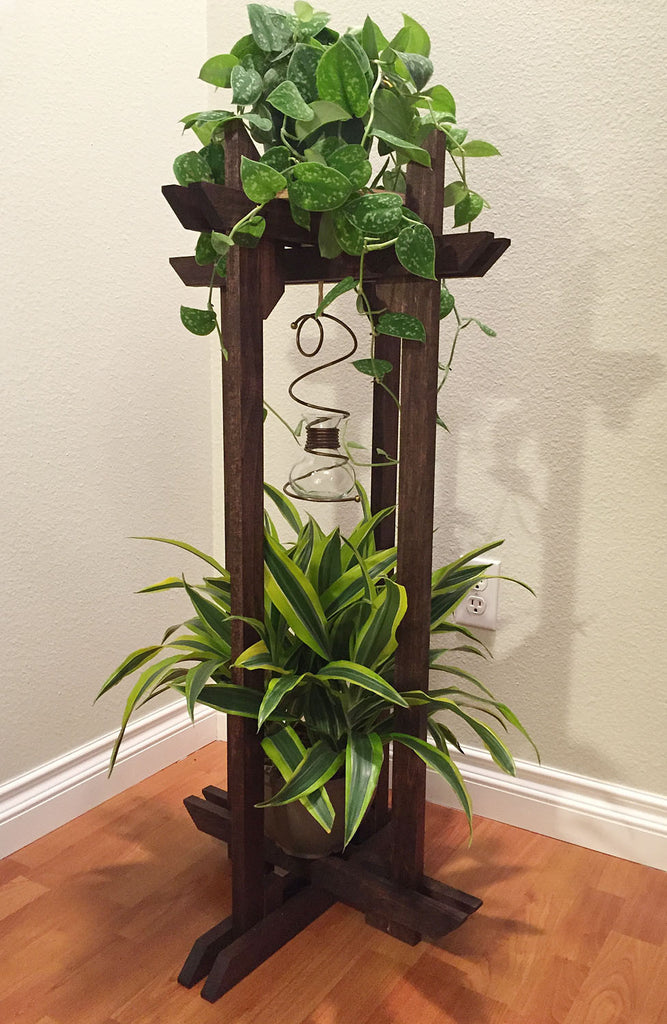 dark wood plant stand indoor PLANT STAND ASIAN DESIGN ALL WOOD HAND CRAFTED – Goldenwave Creations, Golden Wave Creations