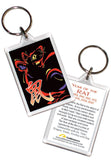 Year of the Rat, Asian Oriental Chinese 2 pk Keyrings Birth Years: 1936, 48, 60, 72, 84, 96, 08, 2020